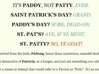 Paddy NOT Patty