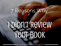 I didn't review your book